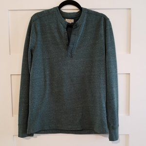 Men's J. Crew Knit Goods Blue Green Button Down Sweater